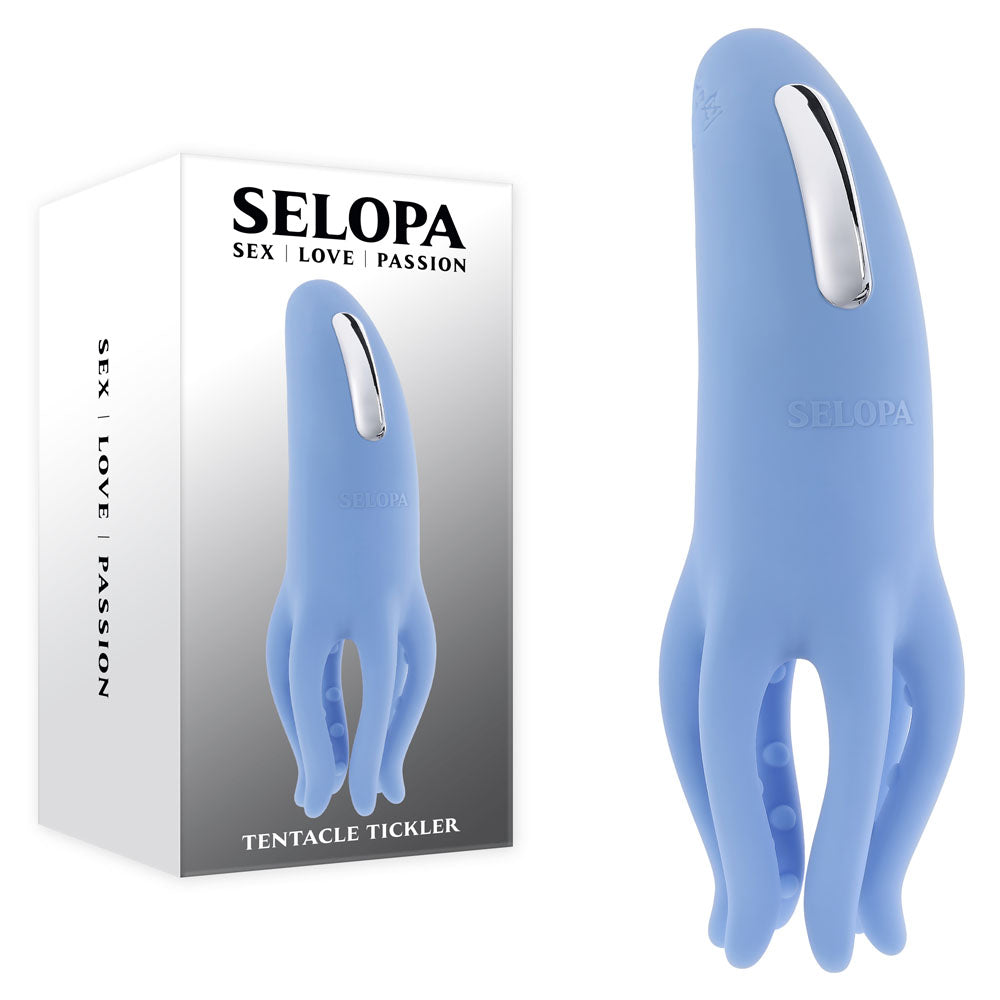 Selopa TENTACLE TICKLER - Blue USB Rechargeable Vibrating Stimulator Selopa